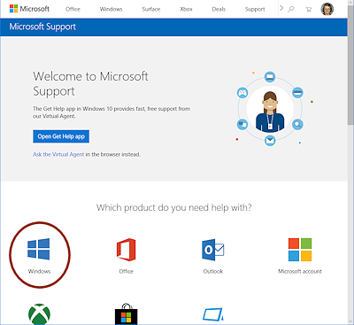 Edge shows the Microsoft Support page (Win10-1803)